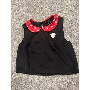 Disney Minnie Mouse Polka Dot Peter Pan Collar Size m